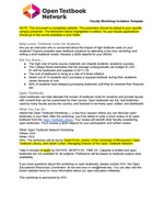 Faculty Invite Template