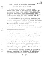 Board of Trustees Meeting Minutes August 1967