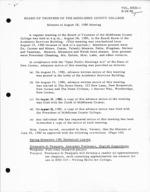 Board of Trustees Meeting Minutes August 1980