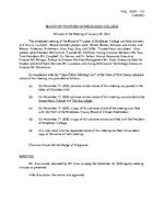 Board of Trustees Meeting Minutes January 2021