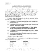 Board of Trustees Annual Meeting Minutes November 2021