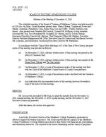 Board of Trustees Meeting Minutes December 2021
