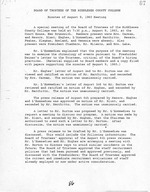 Board of Trustees Meeting Minutes Aug 1965