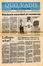Quo Vadis -  vol. 26, no. 17 - Spring 1992