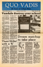 Quo Vadis -  vol. 26, no. 15 - Spring 1992