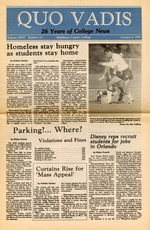 Quo Vadis -  vol. 26, no. 01 - Fall 1991