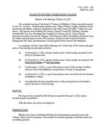 Board of Trustees Annual Meeting Minutes March 2022