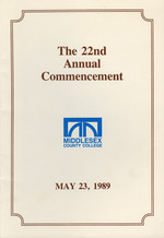 1989 Commencement Program : 22nd Annual Commencement