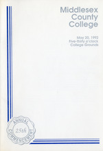 1992 Commencement Program : 25th Annual Commencement