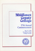 1994 Commencement Program : 27th Annual Commencement