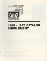 1985 - 1987 Course Catalog Supplement