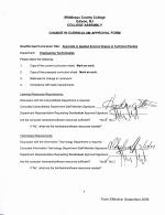 Change in Curriculum Associate Applied Science Degree in Technical